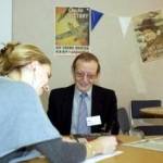 A BBC staff volunteer records wartime memories