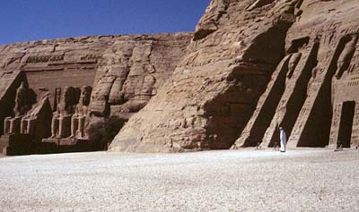 The temples at Abu Simbel, in southern Egypt (Nubia)