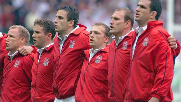 Members of England's 1999 Six Nations team