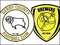 Derby County and Burton Albion logos
