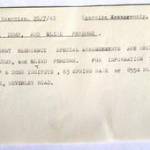 Exercise Message - 26th July 1942