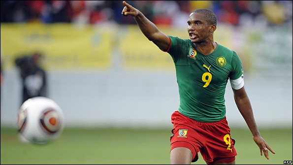 Cameroon captain Samuel Eto'o