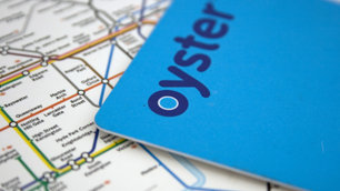 An oyster card and London underground map