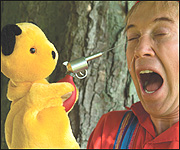 Richard Cadell and Sooty