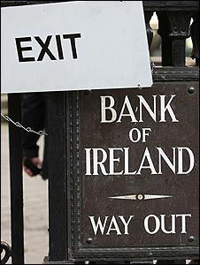 Sign by the Bank of Ireland