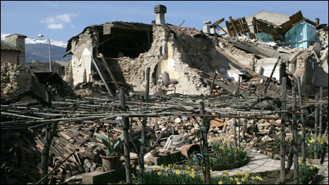 Abruzzo, Italy, after the earthquake