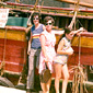 At the port of Kyrenia, North Cyprus with mum Elizabeth and sister Marian 1974