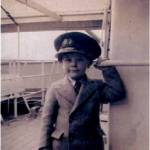 this is apicture of me on board HMS JERVIS BAY aged 5 years