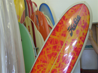 A finished surf board