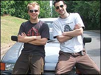 Ian and Phil pose with their Fiesta
