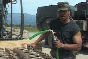 Staff Sgt. Craig is filling up