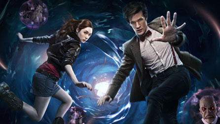 Karen Gillan as Amy Pond and Matt Smith as the Doctor. Photo: BBC/Todd Antony.