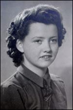 Frances as a teenager