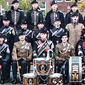 Sam’s regiment of the Royal Irish Rangers of which he was sergeant. This photo was taken outside Brook barracks, Berlin. Spandau Prison was located just behind the barracks