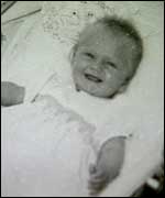 Christine Whipp as a baby