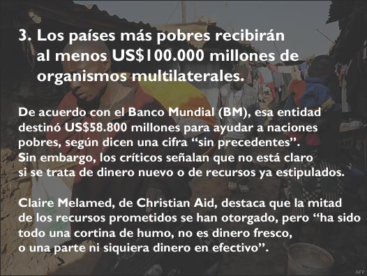 Promesas del G-20
