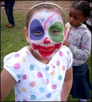 Face painting at Hope '08 Aston