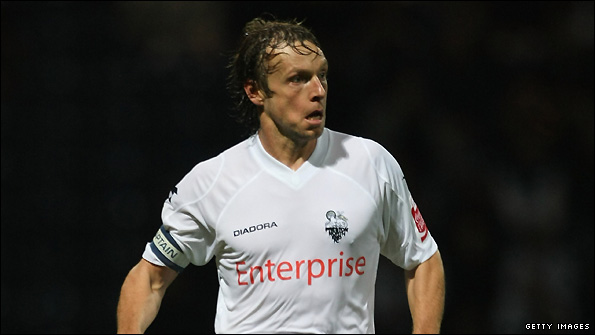 Paul McKenna in action for Preston