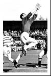 Celtic keeper, Ronnie Simpson in action