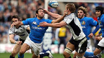 Scotland and Italy rugby players