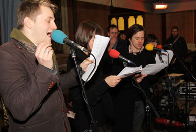 The performance begins