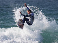 A surfer at the 2008 event