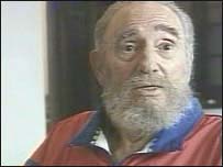 O líder cubano Fidel Castro