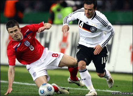 Michael Carrick starred for England against Germany