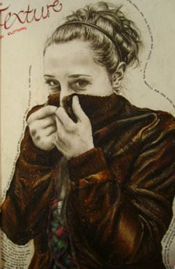 Katie in a leather jacket