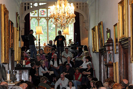 Performing at Kentchurch Court