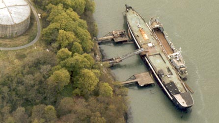 HMS Warrior in west Wales