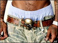 Calça de cintura baixa