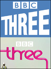 bbcthree logos old and new