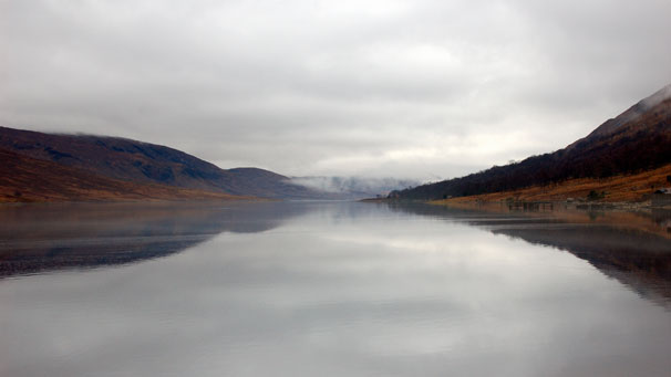 Glen Etive as the mist rolls down, taken by Jim Conlin from Coatbridge.