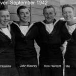 HMS Raven Sep 1942 Tony Inman on right