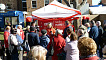 The crowd gather for Jamie and Louise's programme in Wrexham
