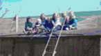 kids on a roof