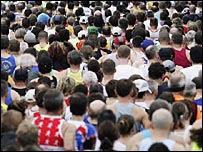  Every runner has a story at the London marathon and the BBC covers as many as it can