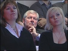 Brendan Foster is among the audience watching David Miliband