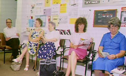 A doctor's waiting room