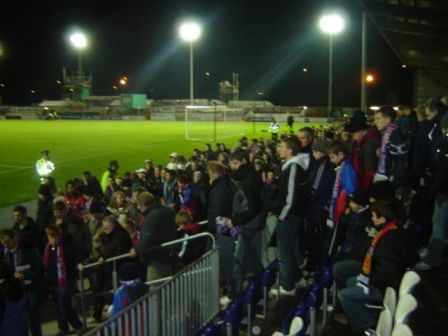 Inverness fans at end of game