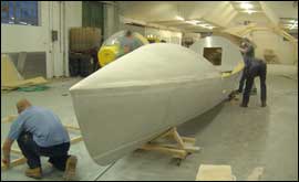The Commando Joe boat being built