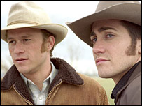 Brokeback Mountain'dan bir sahne