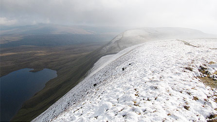 Snow on the hills by Lee David