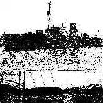 Convoy ships, including HMS Bulldog