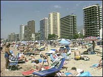 Um dia de sol na praia