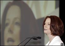 Australian Prime Minister Julia Gillard, 21 July 2010