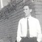 Marie's brother Hillary, age 19, in their garden in Norfolk Drive, Belfast