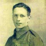 Photograph of George Marsden taken on his first day in the army.