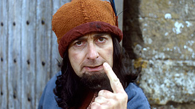 Tony Robinson as the Sheriff of Nottingham